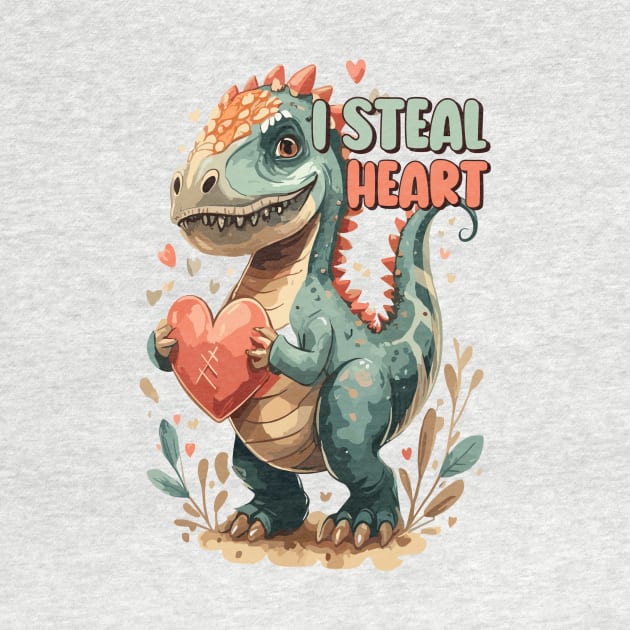 I Steal Your Heart T Shirt Valentine T shirt For Women by Xamgi